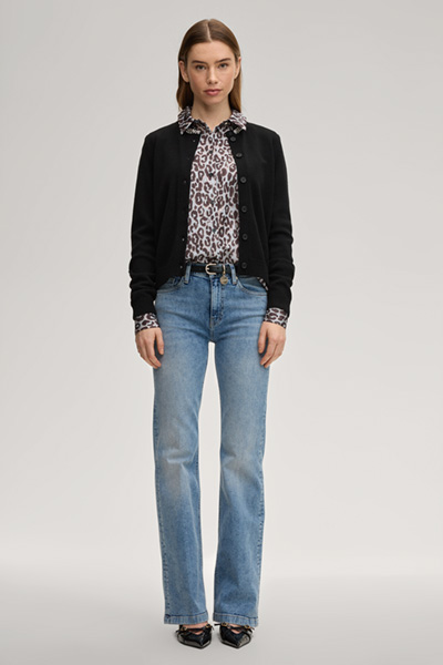 Jeans Chrisi, hohe Taille in Light Blue washed