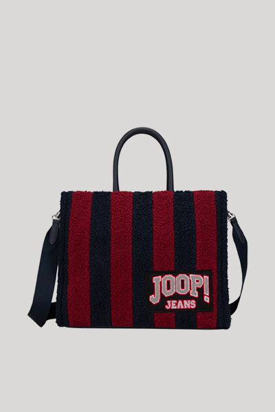 Squadra Aurelia Handbag in Navy/Red Stripes