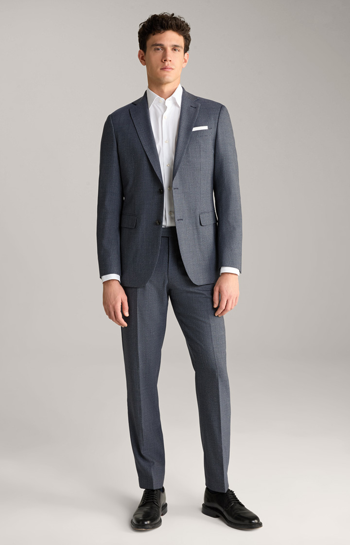 Finch-Brad Suit in Dark Blue Patterned