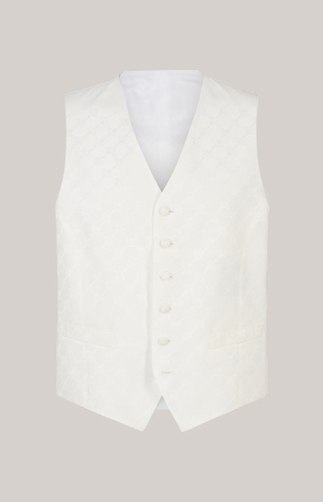 Weazer Waistcoat in an Off-White Pattern