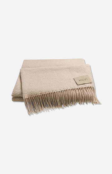 JOOP! FINE-WOVEN Throw in Natural