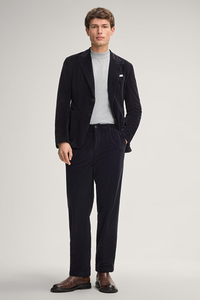 Lexter Corduroy Trousers in Navy