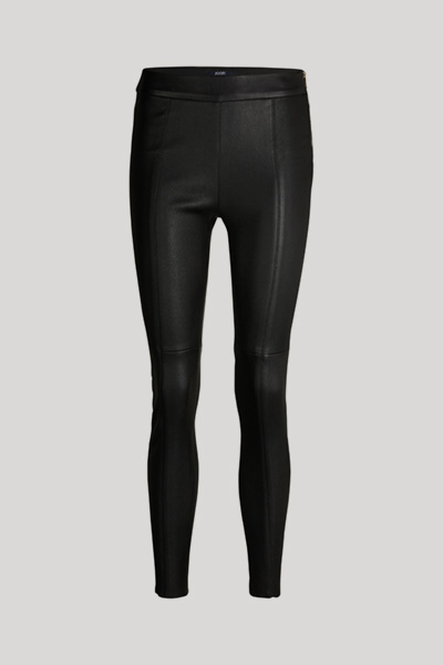 Leather Jeggings in Black