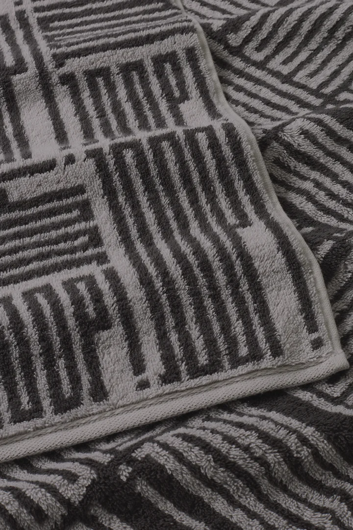 Leads to product detail page "Joop! bars allover bath towel 80x150 cm in platinum"