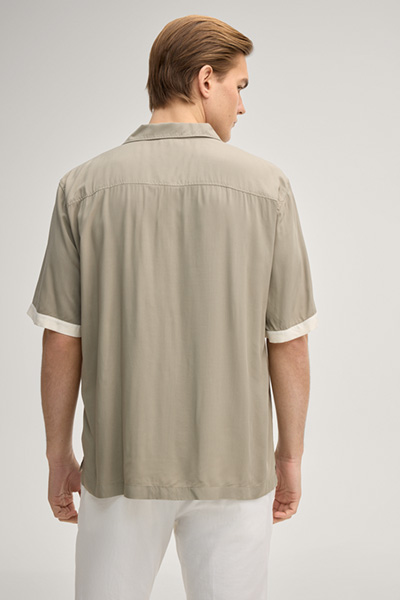 Kawo short-sleeved shirt in khaki