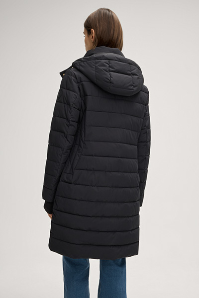 Claudia Quilted Coat in Black