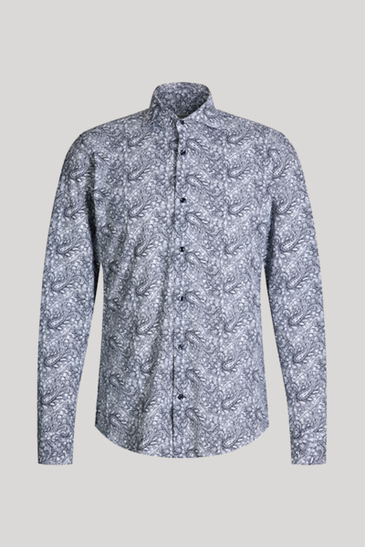 navy/white paisley