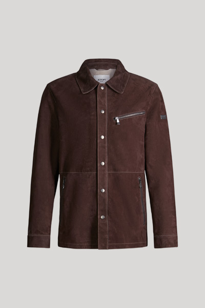 Ashirt leather jacket in dark brown