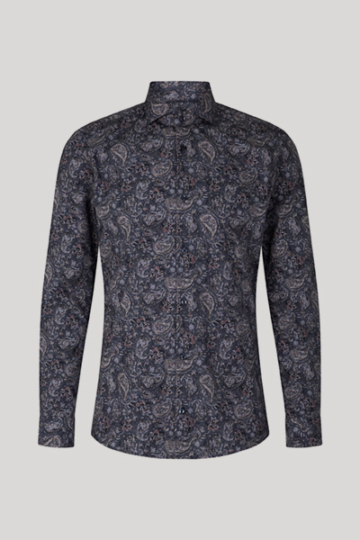 dunkelblau gemustert