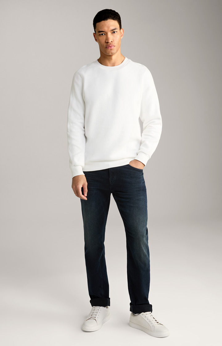 Fleece-Sweatshirt Amadeo in Offwhite