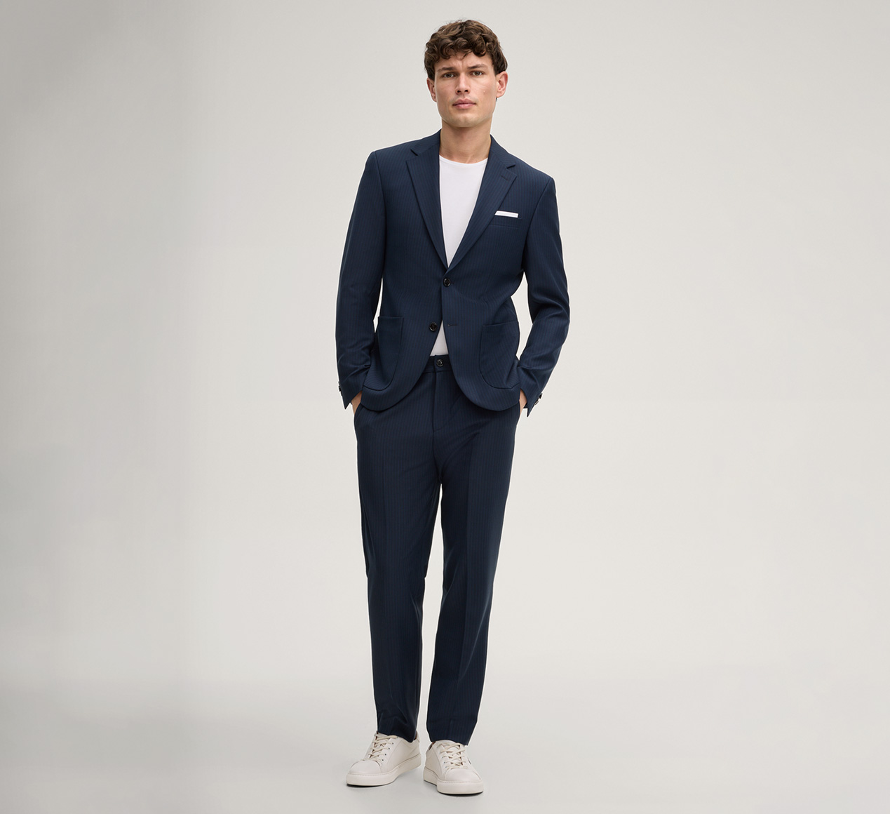 JOOP! presents the product Dallas modular jacket in dark blue stripes from the category Jackets