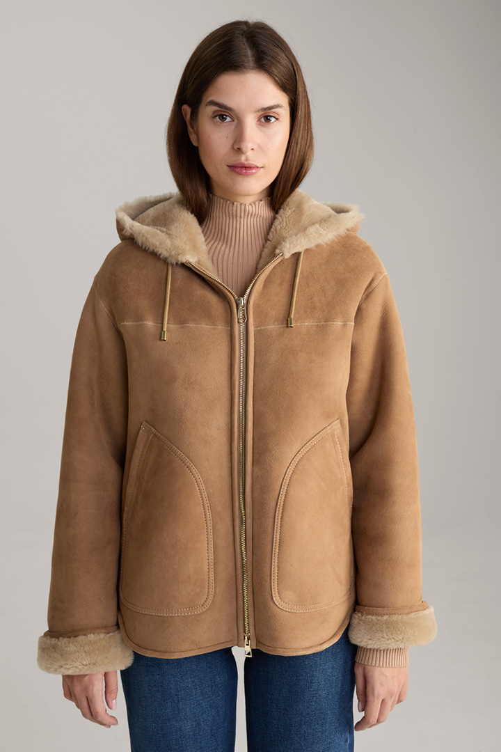 Shearling Jacket in Beige