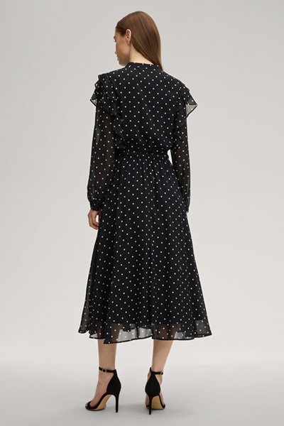 Kleid Dot in Schwarz