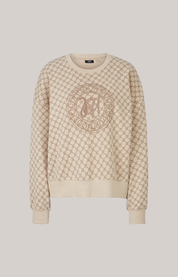 Sweatshirt in a Beige Pattern