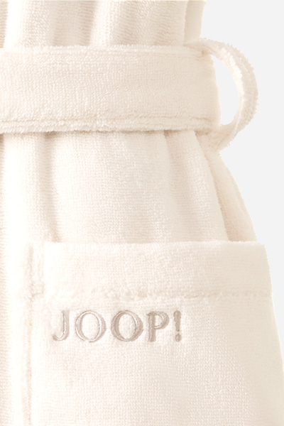 Führt zu Produktdetailseite „Damen Kapuzen-Bademantel JOOP! SAUNA in Creme"