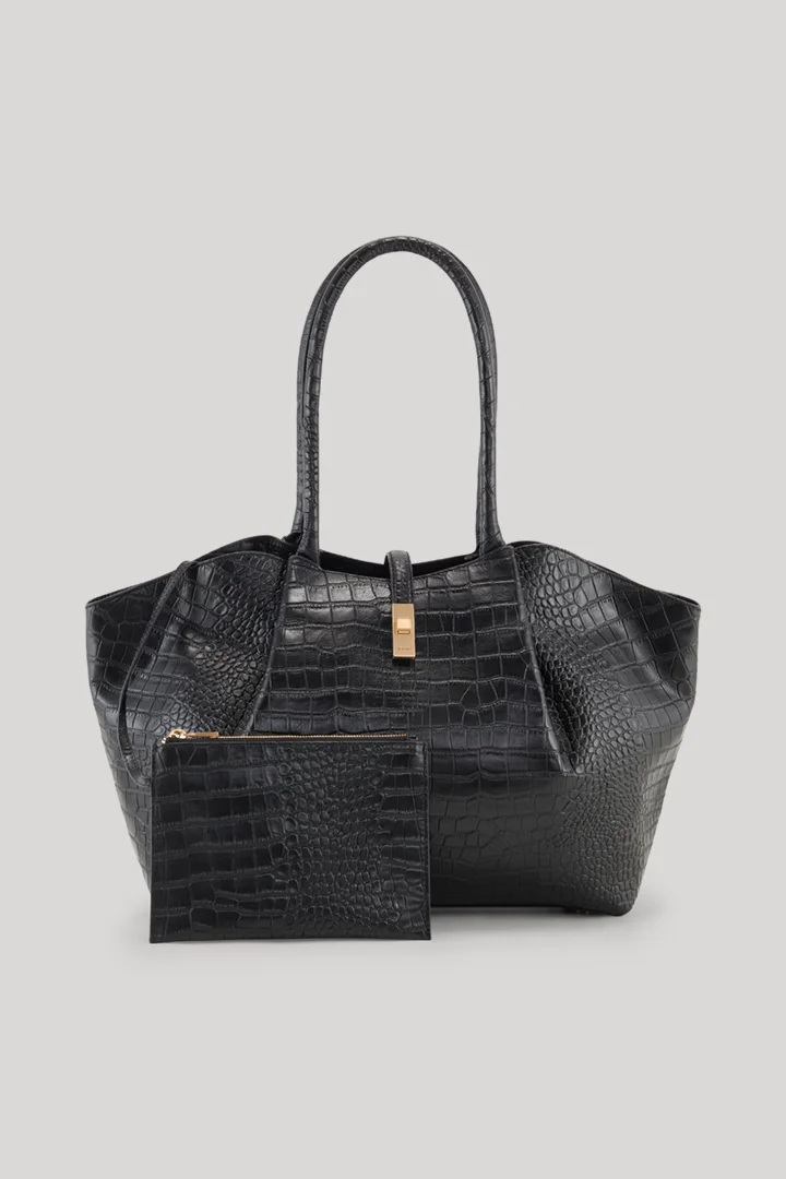 Führt zu Produktdetailseite „Handtasche Coccodrillo Sheryl in Schwarz"