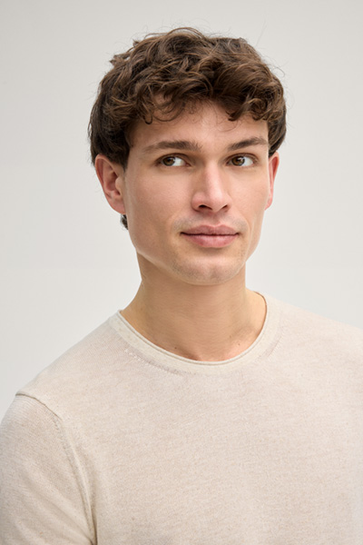 Strickshirt Marosoro in Offwhite