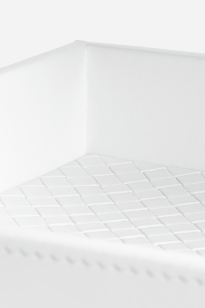 Tablett rechteckig, JOOP! BATHLINE, Weiß