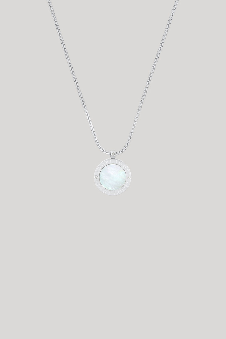 Zirconia Pendant Necklace in Silver