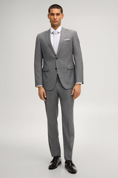 Baukasten-Sakko Finch in Grau strukturiert