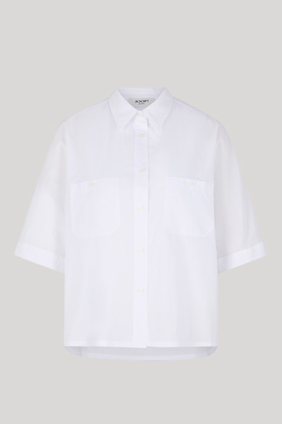 Hemdbluse Blue in Weiß