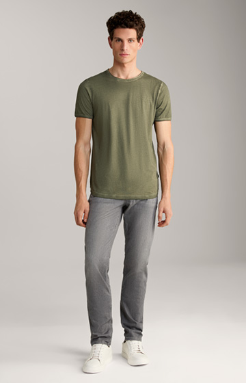 Clark T-Shirt in Acid/Olive Green