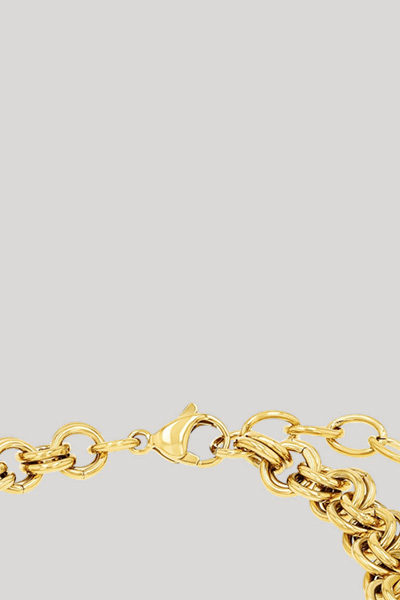 Bracelet with Zirconia in Gold/White