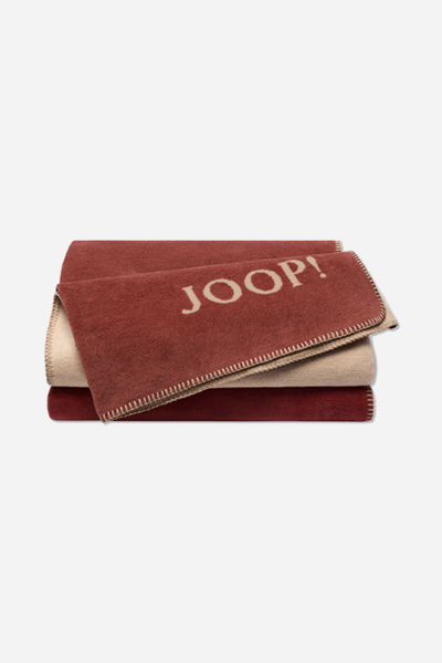 Führt zu Produktdetailseite „JOOP! MELANGE-DOUBLEFACE Wohndecke 150x200 cm, braun-natur"