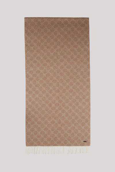 Fabio Knitted Scarf in a Light Brown Pattern