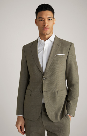 Herby Modular Jacket in Olive Green, textured