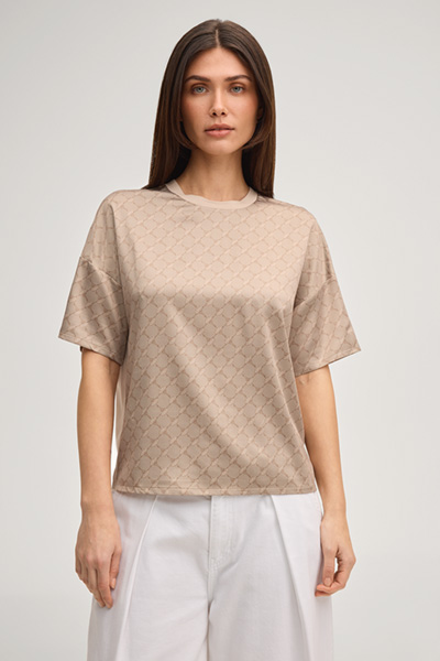 Tracy Cornflower T-shirt in Light Brown
