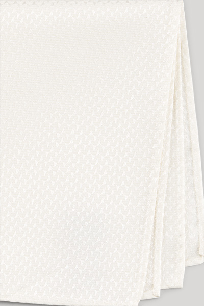 Pocket square in Ecru