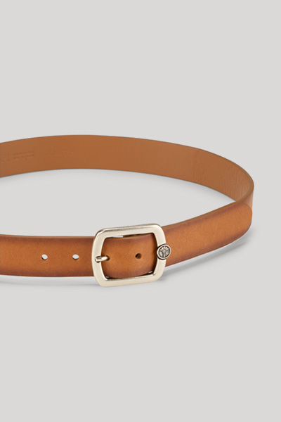 Leather Belt in Cognac