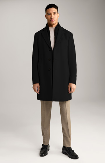 Morris Wool Blend Coat in Black