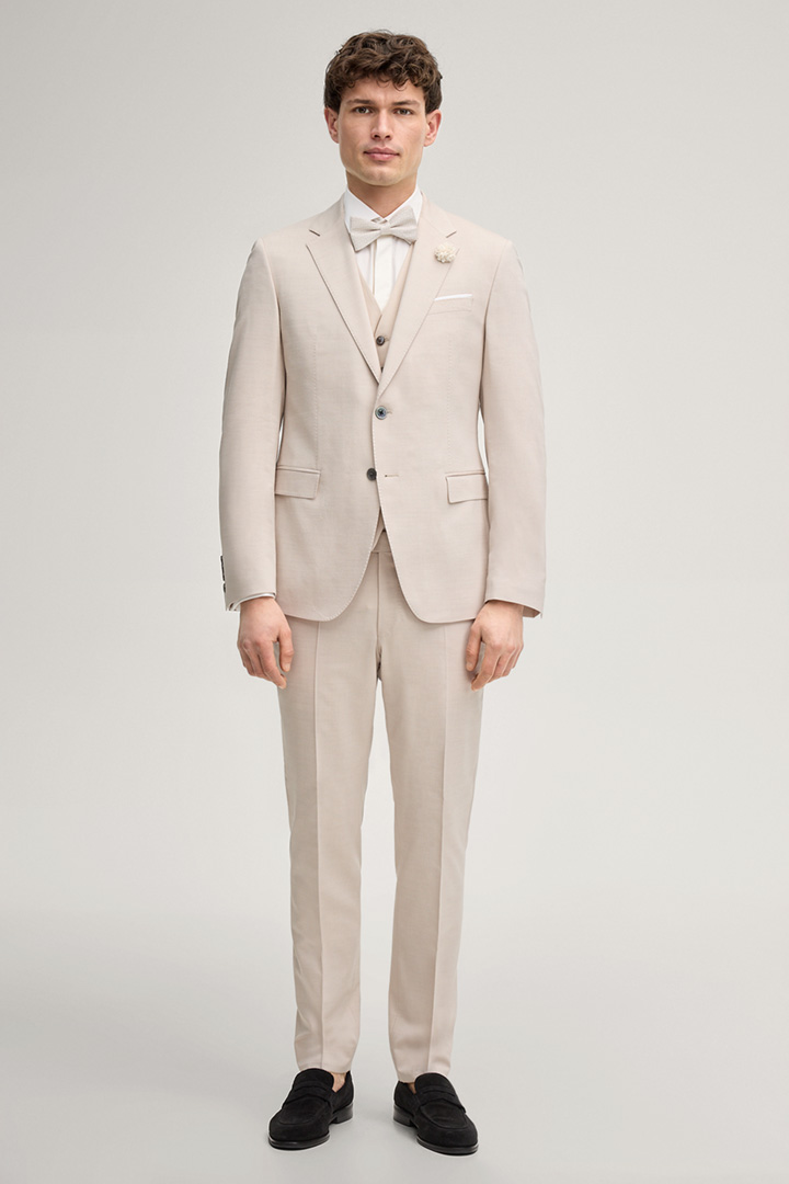 Führt zu Produktdetailseite „Wedding Baukasten-Sakko Herby in Hellbeige"