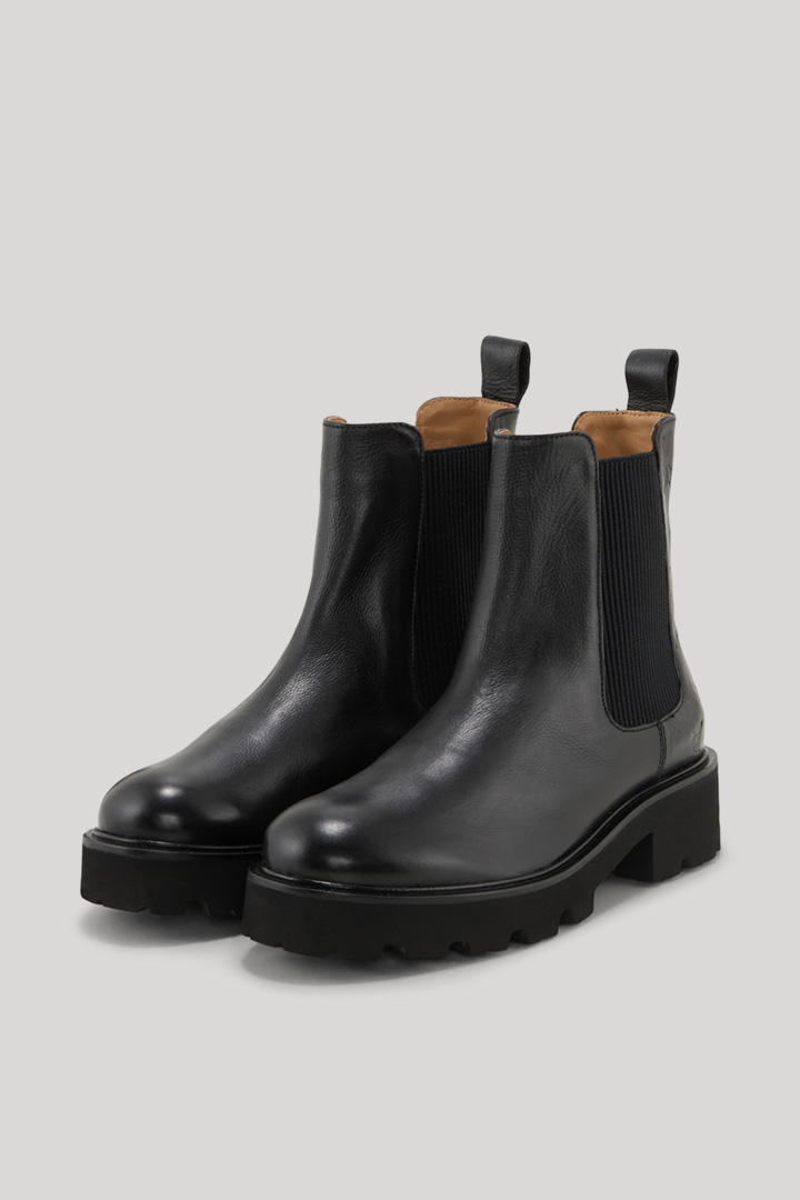Führt zu Produktdetailseite „Chelsea Boots Estate Stampa Mariana in Schwarz"