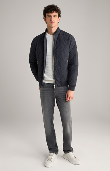 Thore Quilted Jacket in Navy