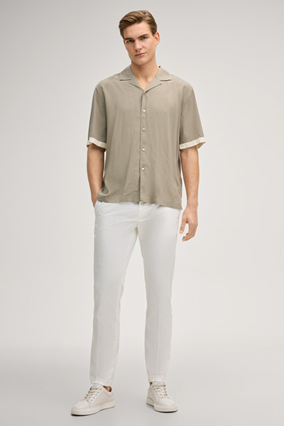 Kawo short-sleeved shirt in khaki
