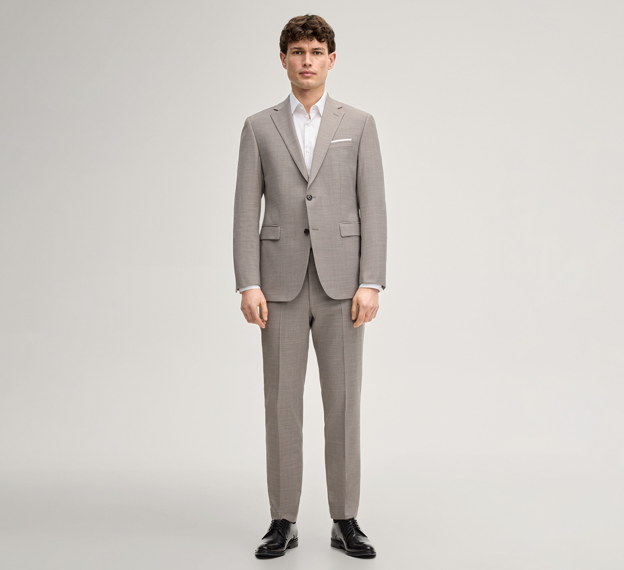 JOOP! präsentiert das Produkt Baukasten-Sakko Finch in Braun meliert aus der Kategorie Sakkos