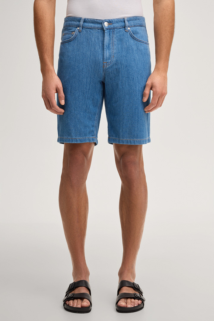 Führt zu Produktdetailseite „Jeans-Shorts Mabrouk in Hellblau"