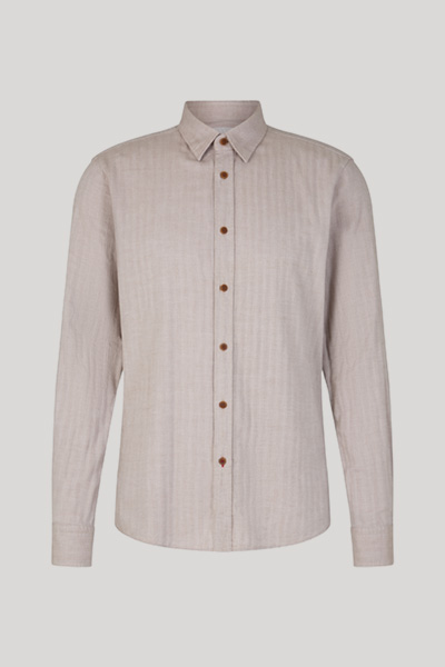 Hanson Striped Shirt in Sand