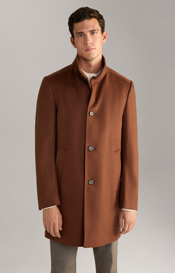 Maron Wool Blend Coat in Copper