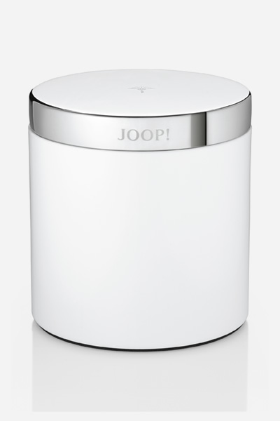 Mehrzweckdose rund, JOOP! CHROMELINE, Chrom/Weiß