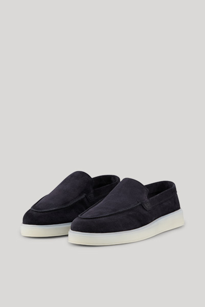 Slipper Velluto Stampa Filippo in Navy