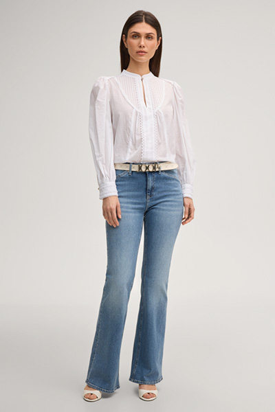 Bluse Bionda in Weiß