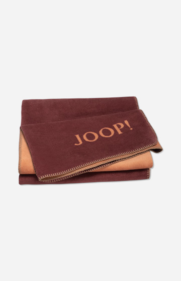 JOOP! UNI-DOUBLEFACE Blanket in Garnet/Copper