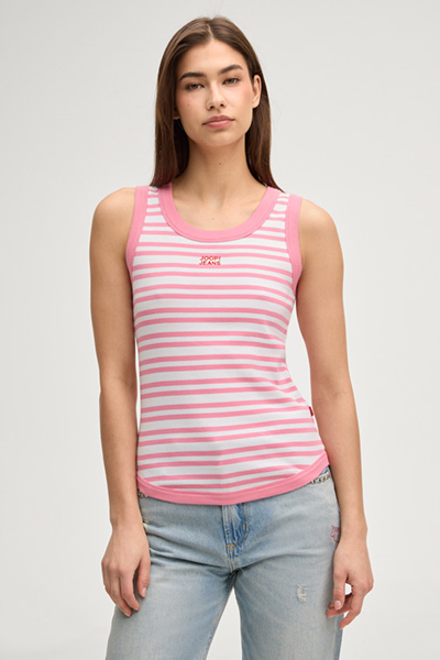 Top Tiani in pink/white stripes