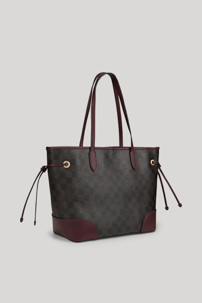 Piazza Edition Lara Shopper in Brown/Bordeaux