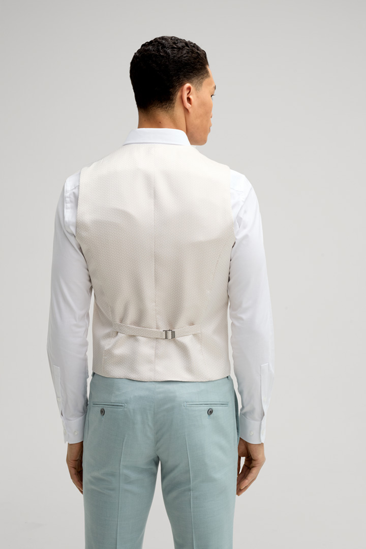 Weazer Waistcoat in Off-white/Beige