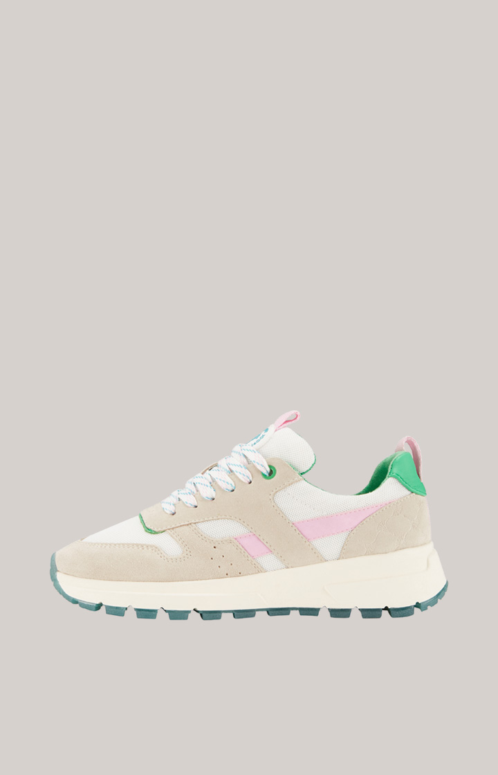 Retron Hanna Trainers in Beige/Pink/Green